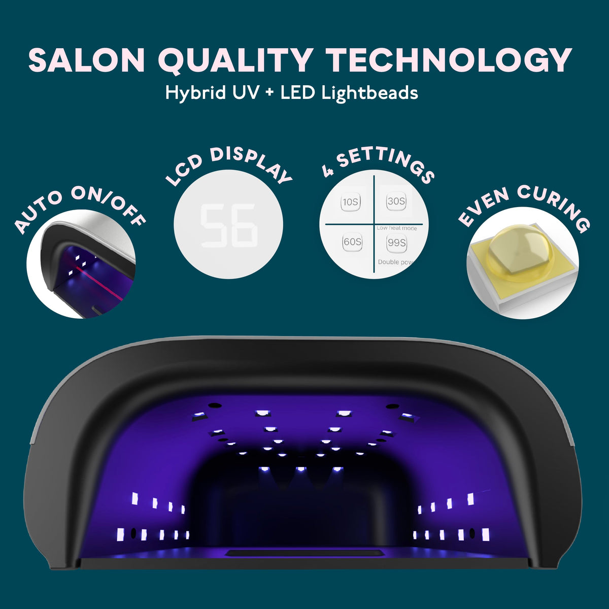 SUNUV SUN3 Professional UV LED Nail Lamp with 39 LED Beads