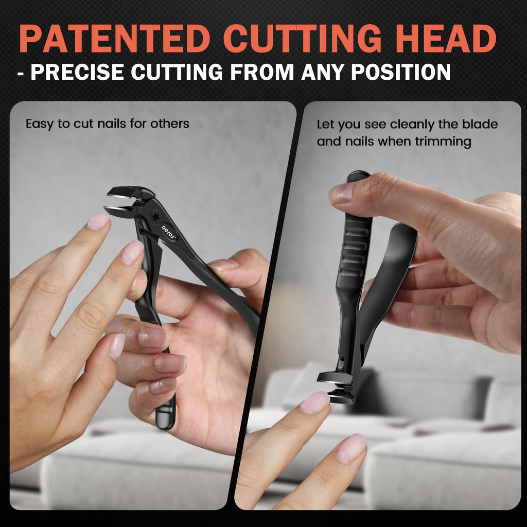 BEZOX Long-Handled Toenail Clippers for Thick Nails