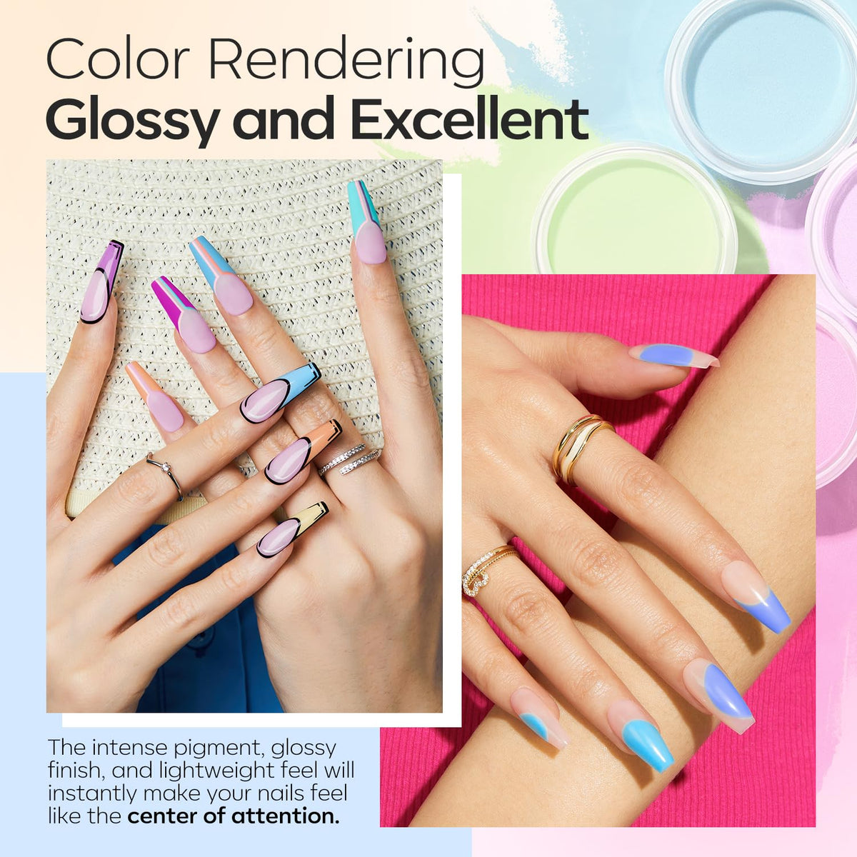 Modelones Dip Powder Nail Kit, 20-Color Set with Liquids and Tools