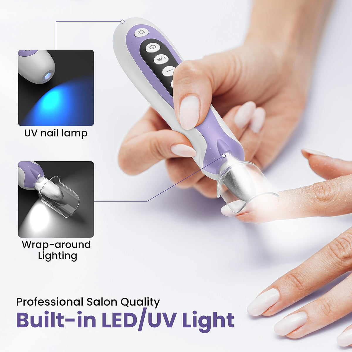 Electric Nail Drill and Cordless Nail File 10-in-1 Manicure Pedicure Kit