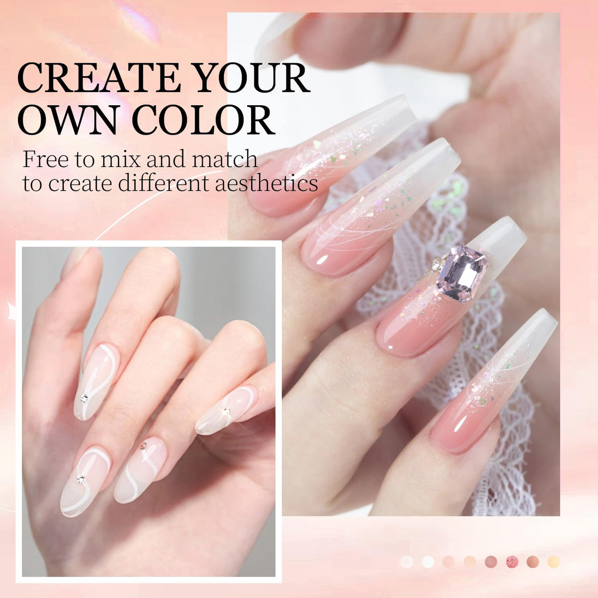 Acrylic Nail Kit with Drill, UV Light and Nail Art Accessories