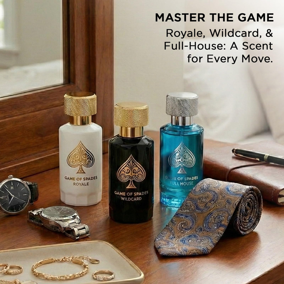 Jo Milano Game of Spades Collection Parfum Gift Set, 3x30ml