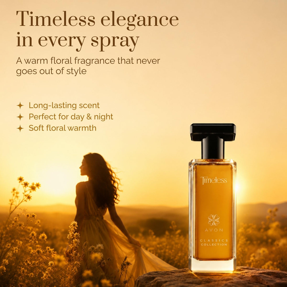 AVON Classics Timeless Unisex Floral Cologne, 1.7 Fl Oz
