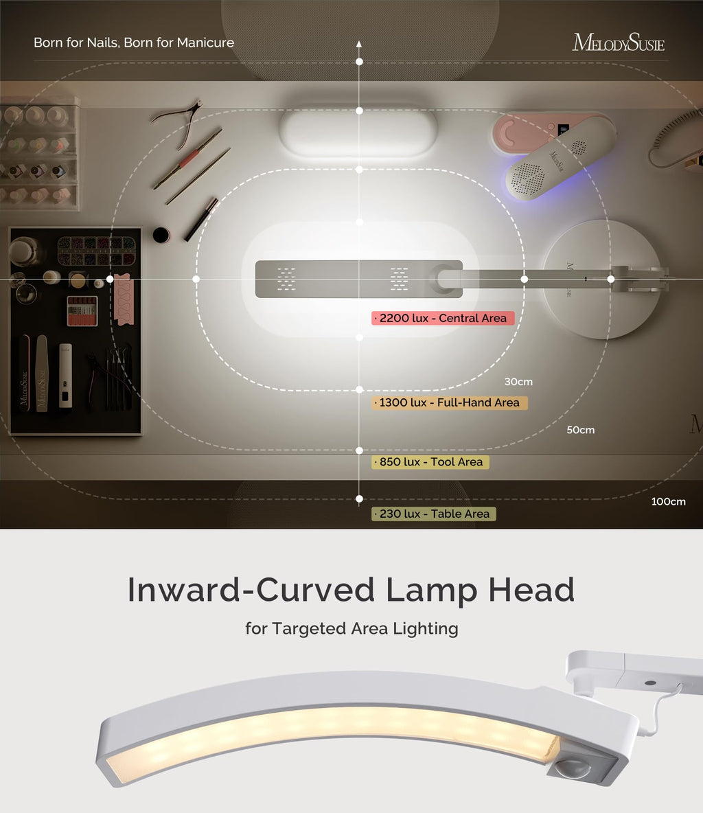 MelodySusie Multi-Functional Manicure Table Lamp S-Pro29G