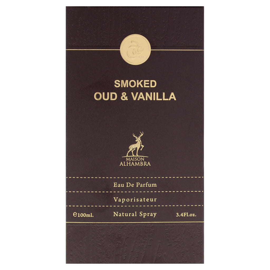 Maison Alhambra Smoked Oud and Vanilla Men's Eau de Parfum Spray, 3.4 oz