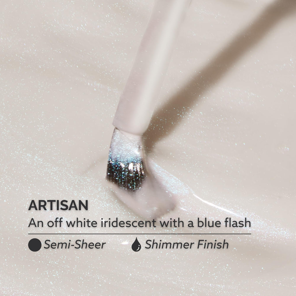 Dazzle Dry Nail Lacquer Step 3 – Artisan Off White Iridescent