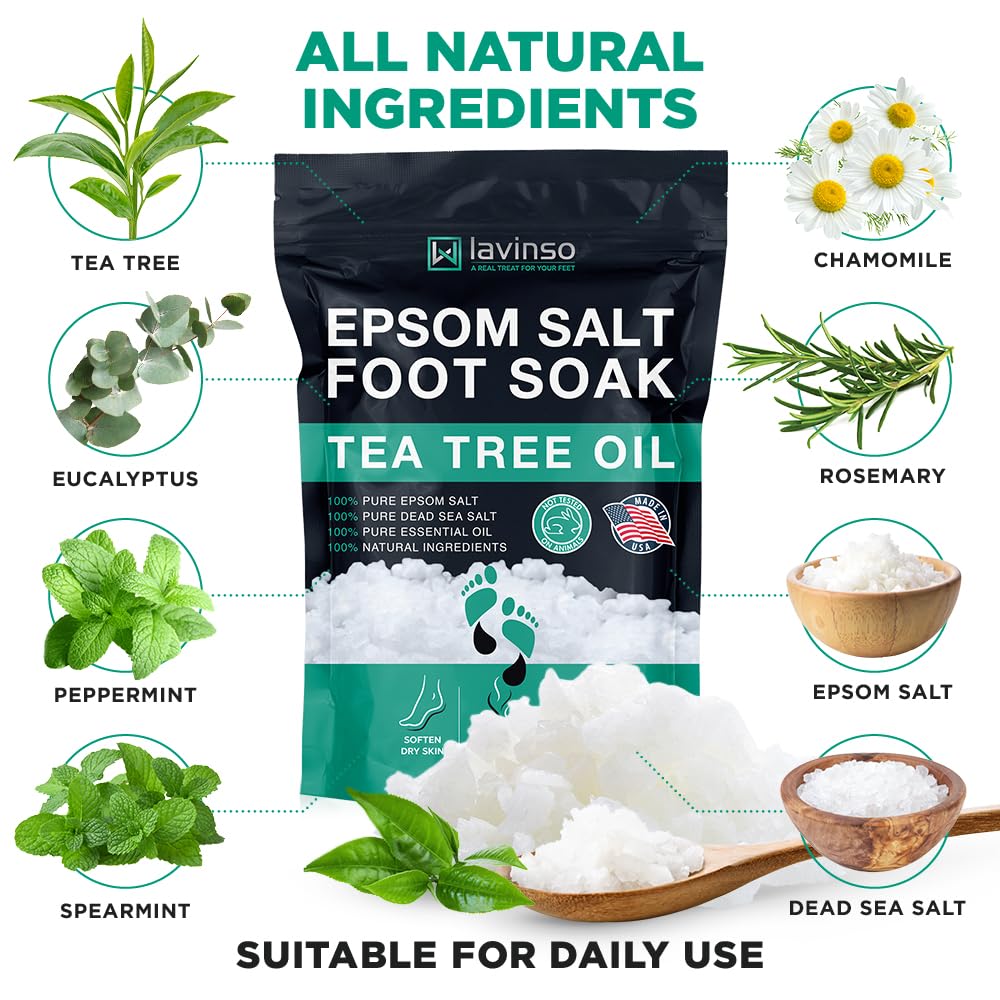 Tea Tree Oil Foot Soak with Epsom Salt