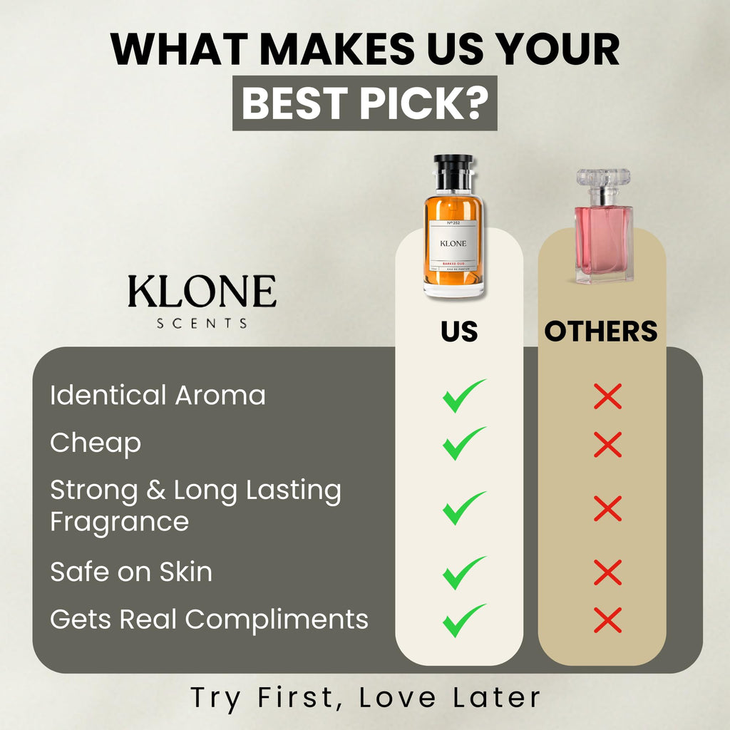 Klone Barked Oud Eau de Parfum 50ml, Long-Lasting Unisex Fragrance