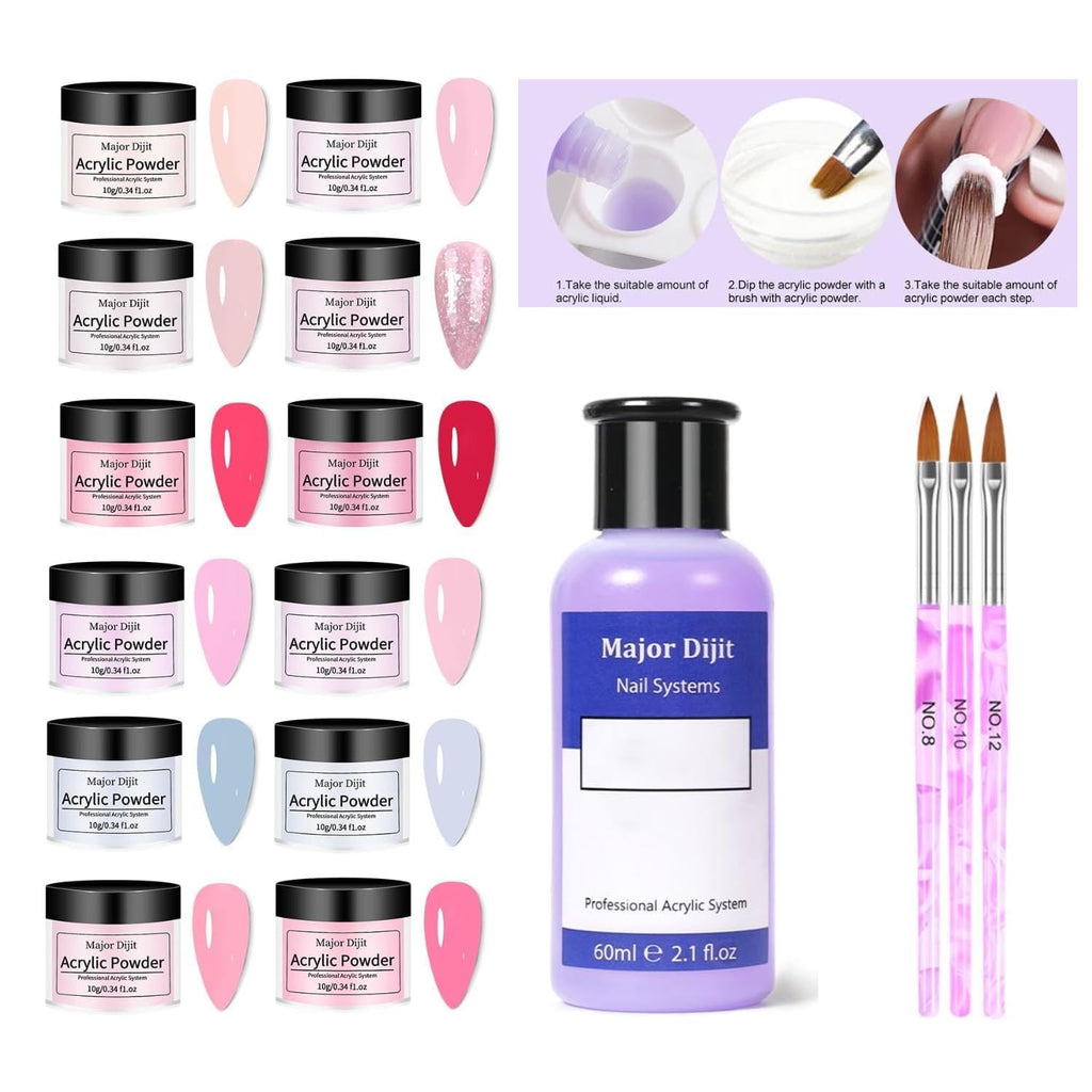 Multicolor Acrylic Nail Kit with Drill for Beginners