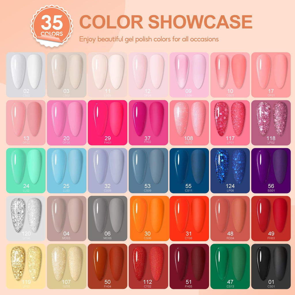 COSCELIA Gel Nail Polish Set for Manicure and Nail Art