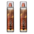 Bath & Body Works Warm Vanilla Sugar Fine Fragrance Mist Body Spray, 8 fl oz - 2 Pack