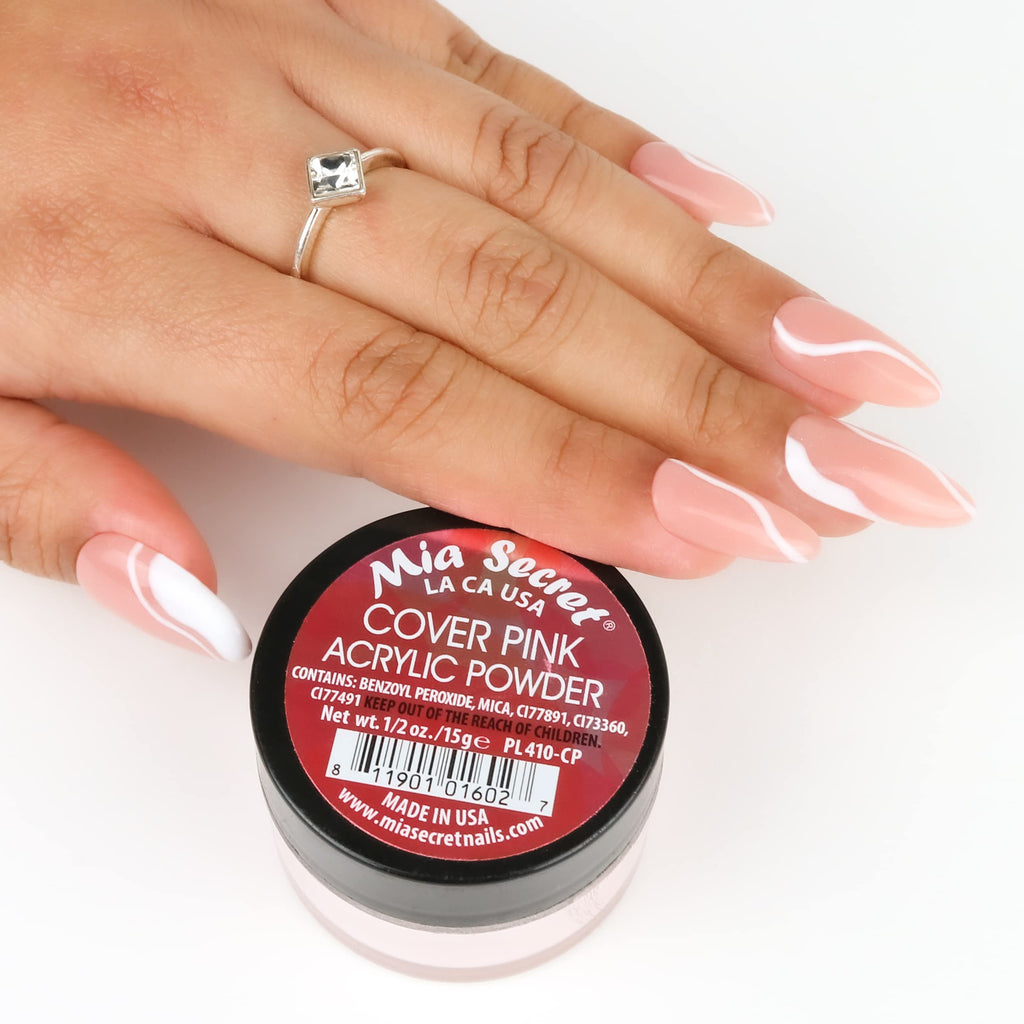 MIA SECRET Cover Pink Nail Acrylic Powder, 4 Ounce