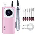 45000RPM Rechargeable Electric Nail Drill Machine Set with LCD Screen