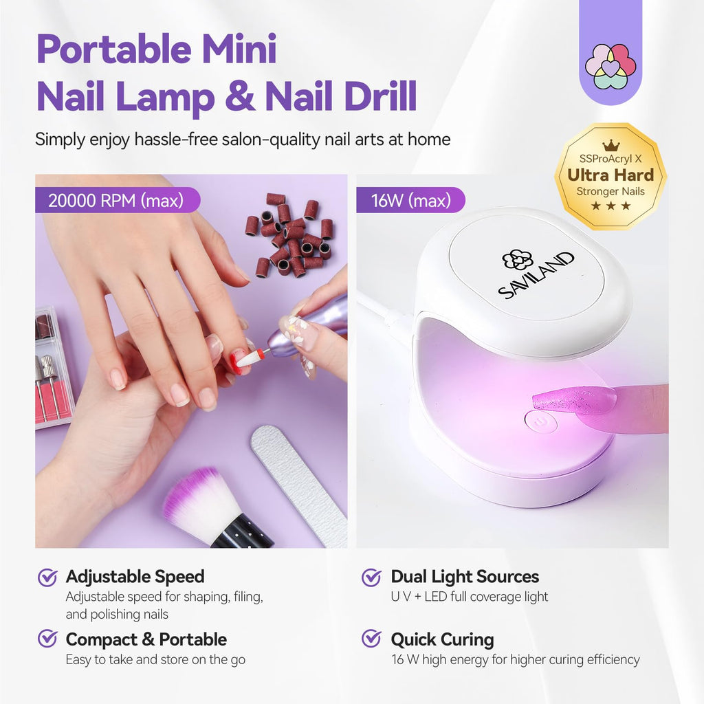 SAVILAND Builder Nail Gel Kit for Nail Extensions