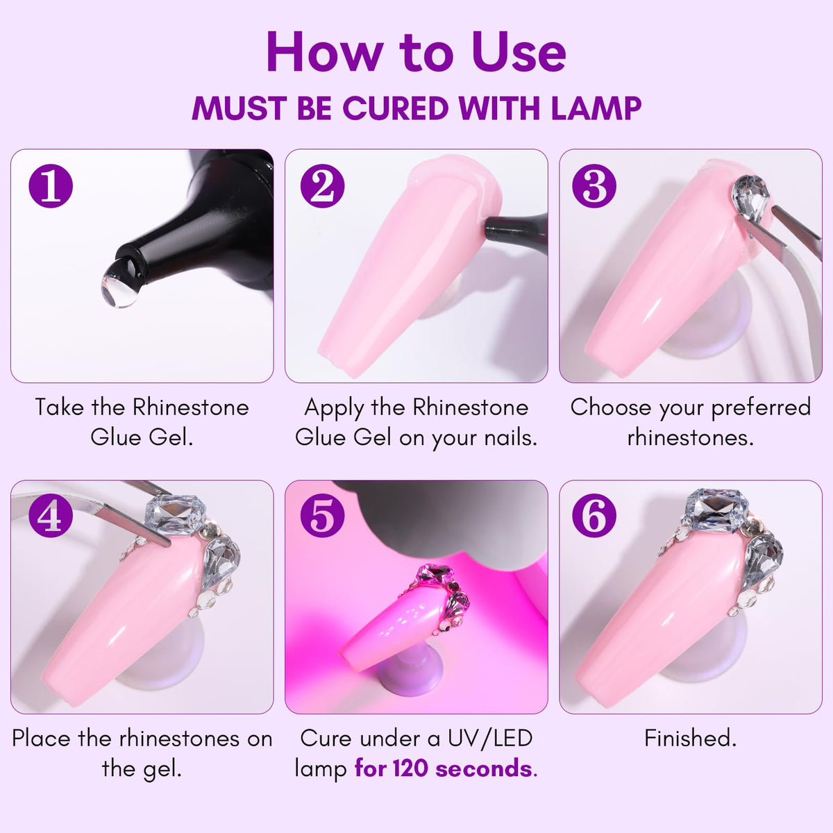 Makartt Nail Art Adhesive Gel for Rhinestones