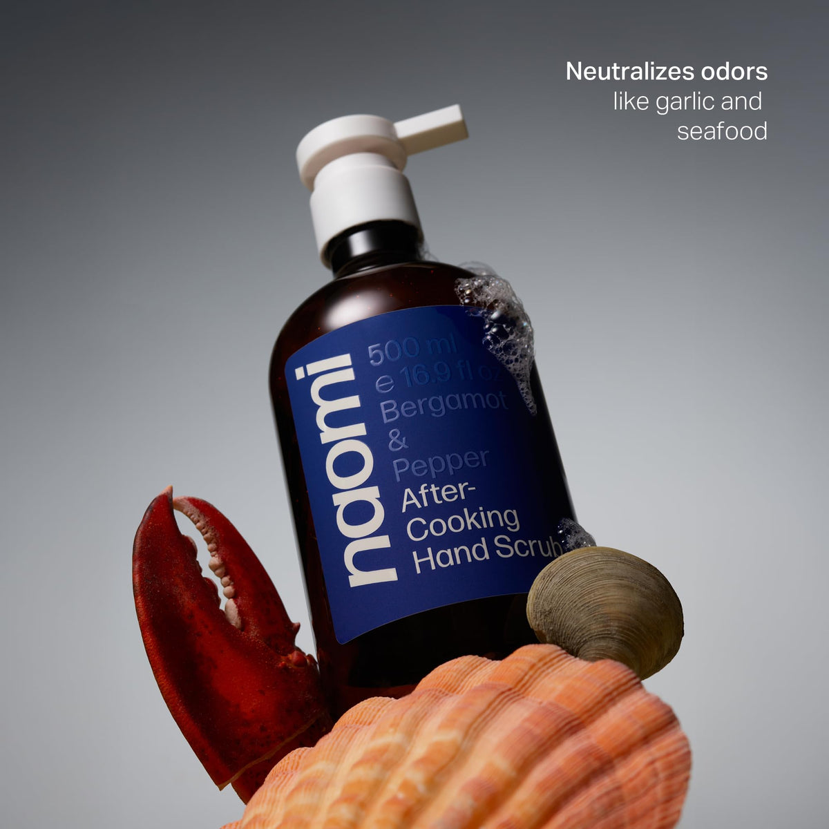 Naomi After-Cooking Hand Scrub – Odor-Neutralizing Exfoliating Hand Wash