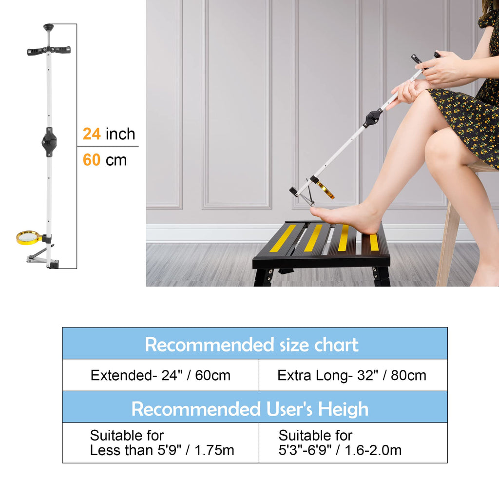 DEPSUNNY Foldable Long-Handle Toenail Clipper with Magnifier
