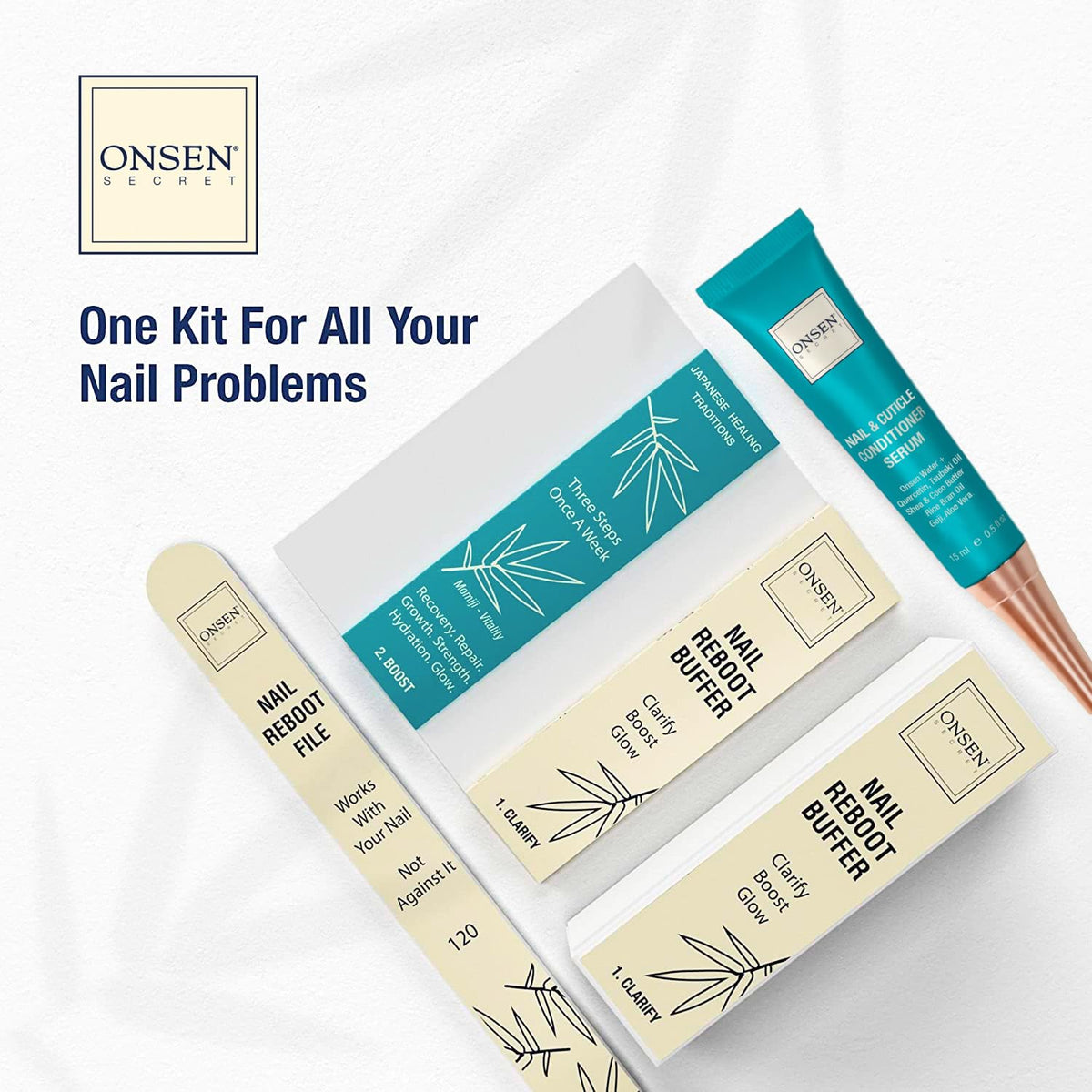 Onsen Secret Nail Care Kit - Nail Strengthening & Shine