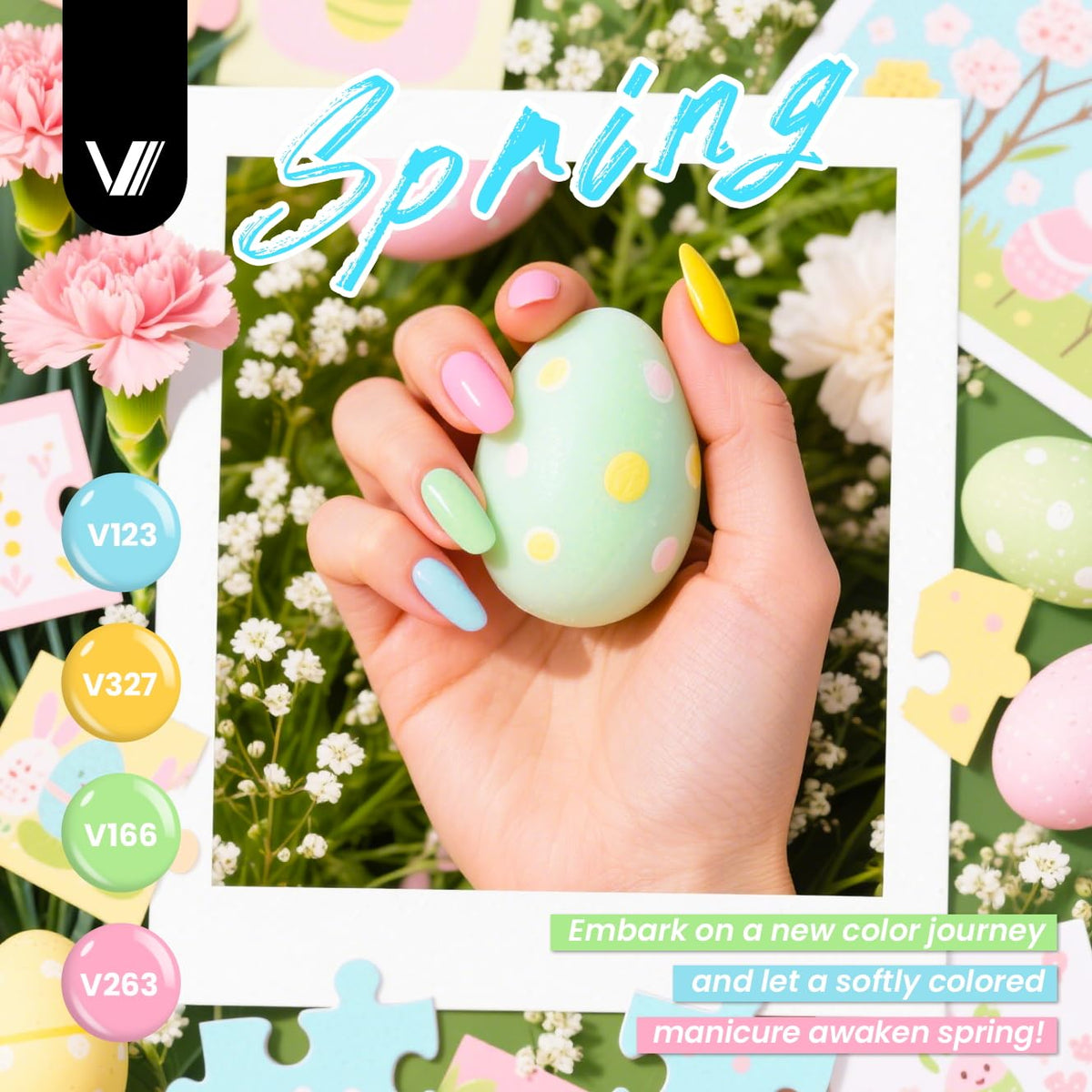 VANREESA Gel Nail Polish Set for Manicure and Nail Art
