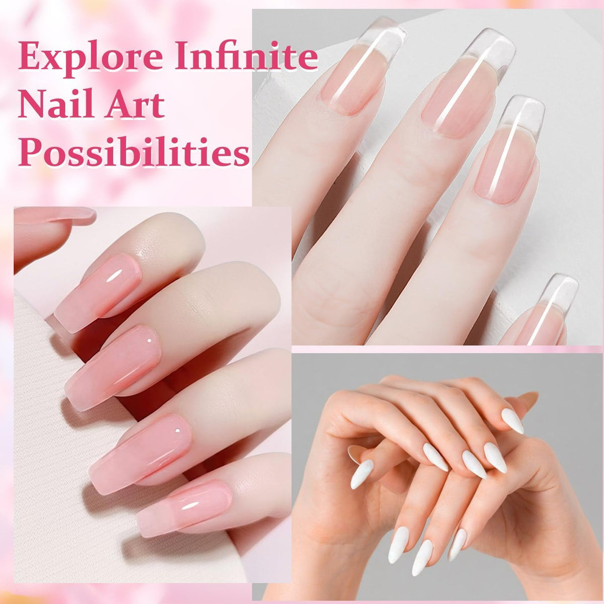 Acrylic Nail Art Kit with UV Lamp, Drill, Monomer and Powder