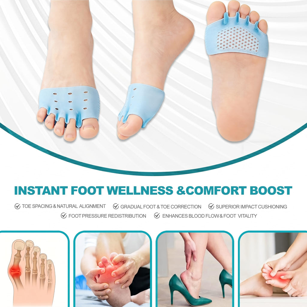 4 Sets Silicone Toe Separators for Bunion Relief and Everyday Comfort
