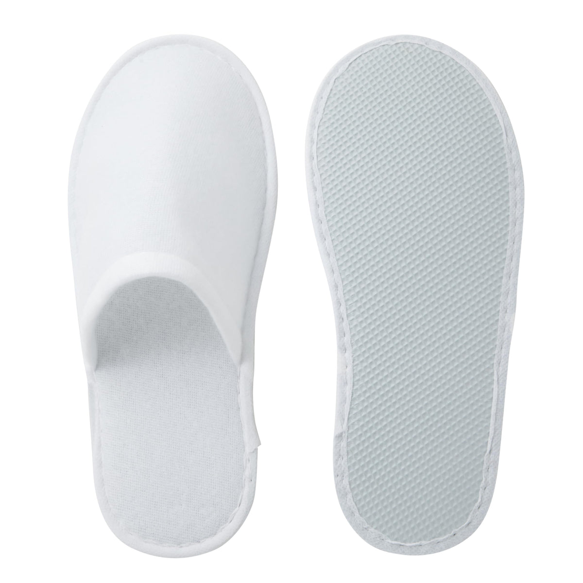 Juvale Disposable Guest Slippers, White, Medium, Pack of 24