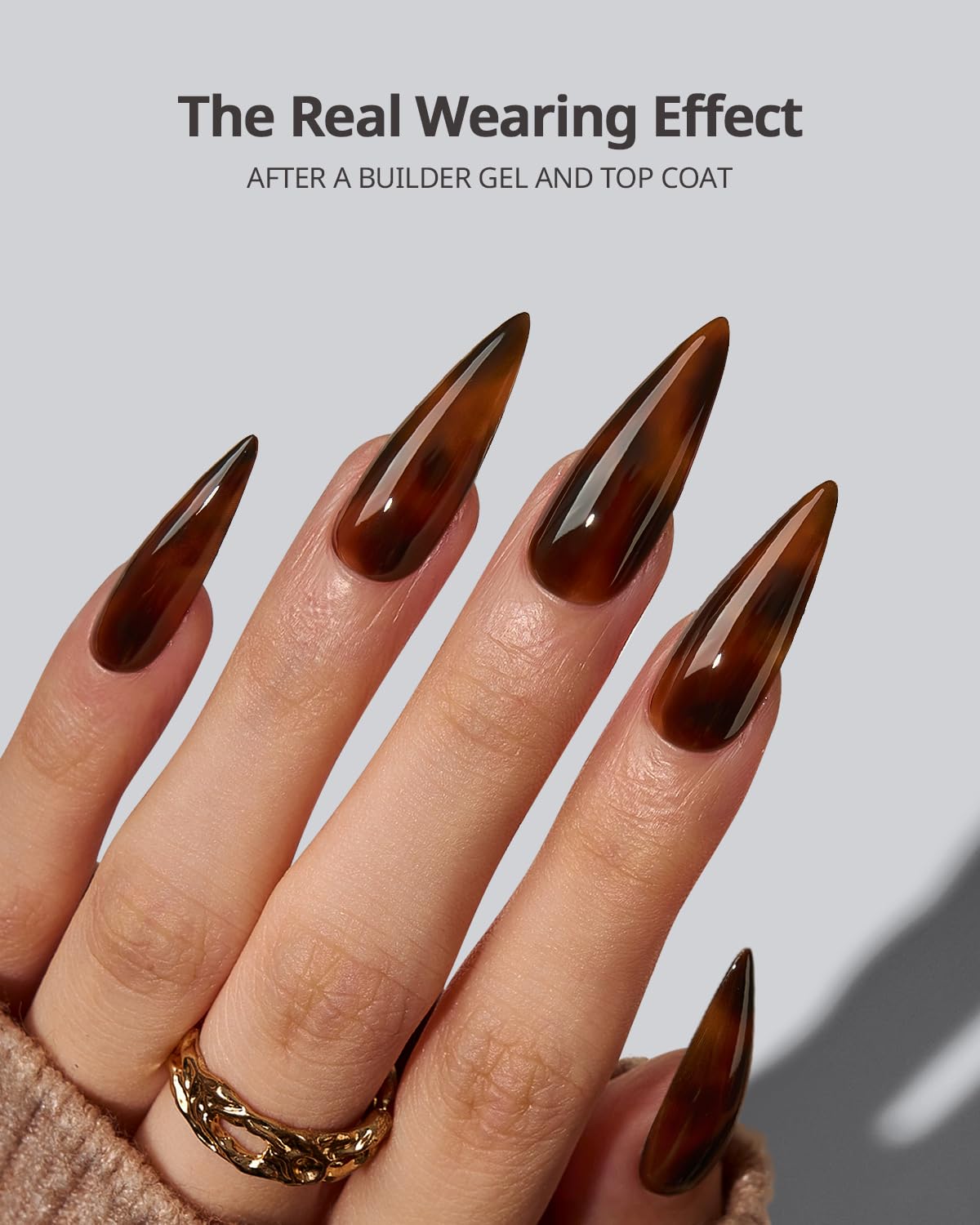 BTArtboxnails SOFTCOATTIPS Tortoiseshell Press On Nail Tips