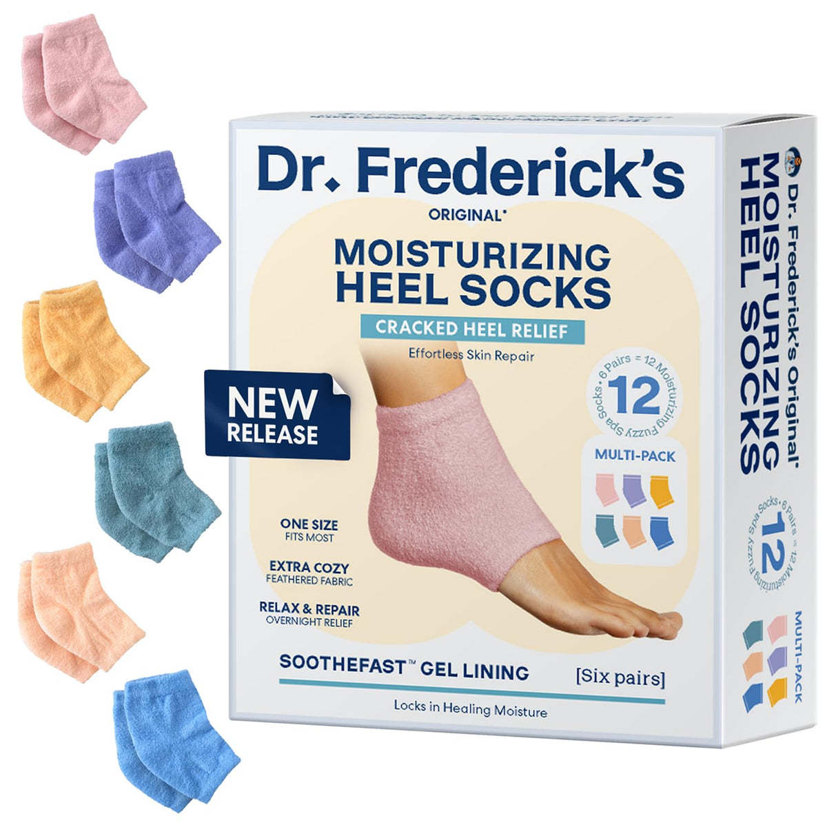 Dr. Frederick's Original Moisturizing Gel-Lined Heel Socks