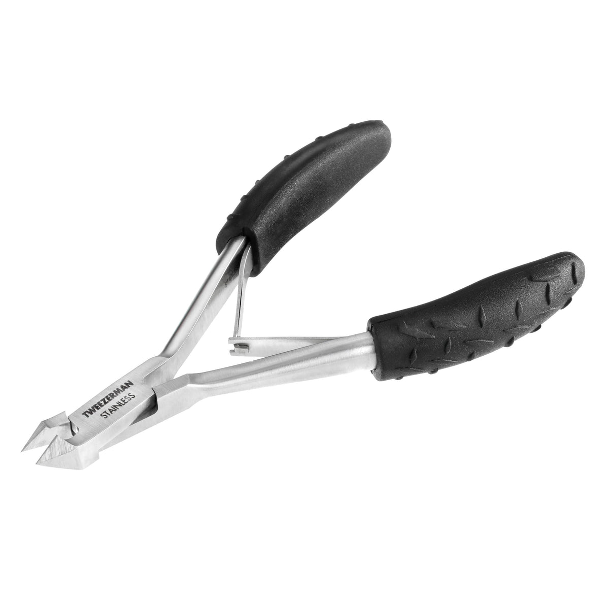 Tweezerman Great Grip Cuticle Nipper Black Stainless Steel