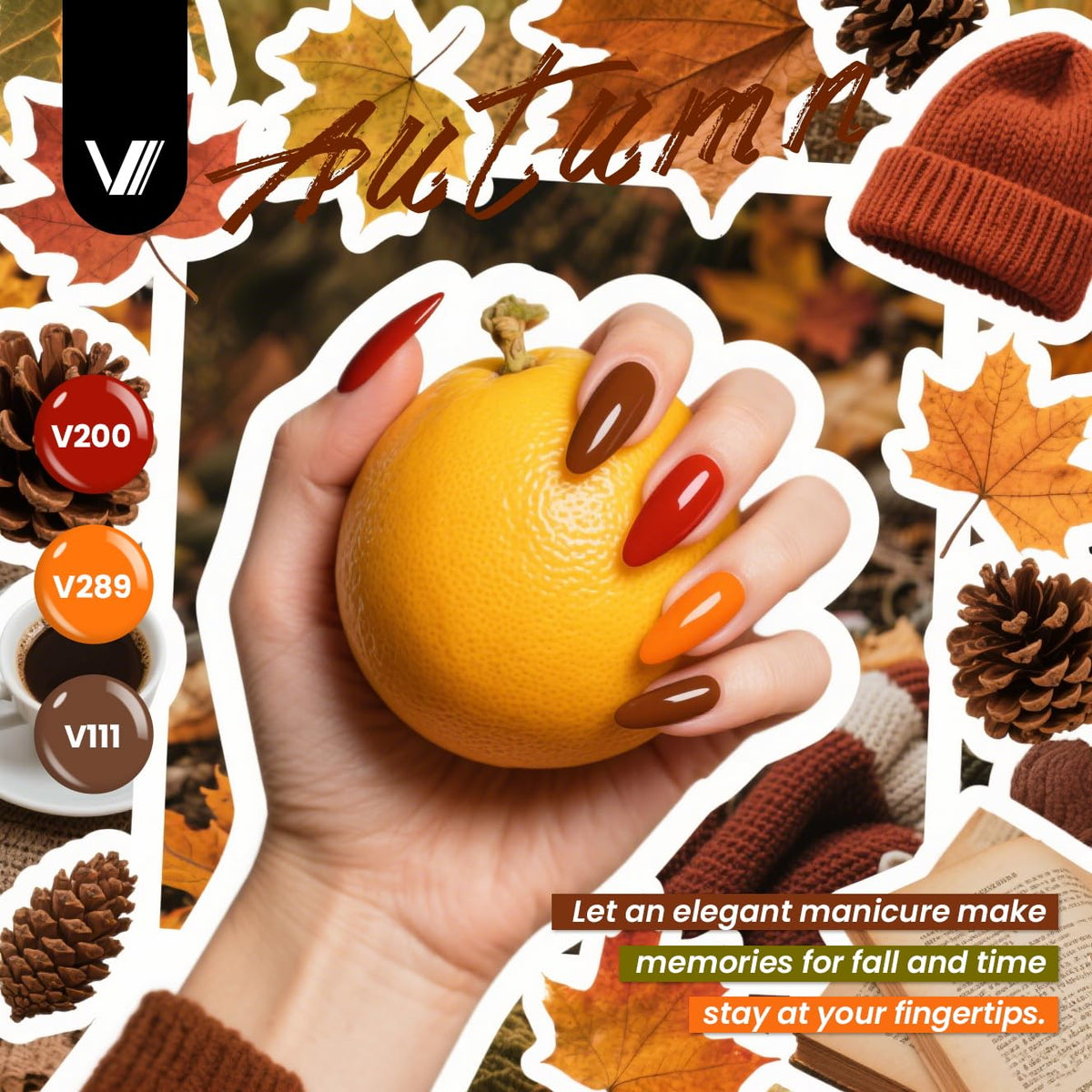 VANREESA Gel Nail Polish Set for Manicure and Nail Art
