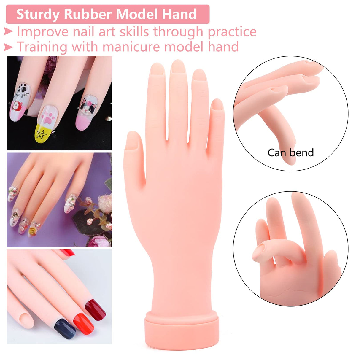 Nail Practice Mannequin Hand