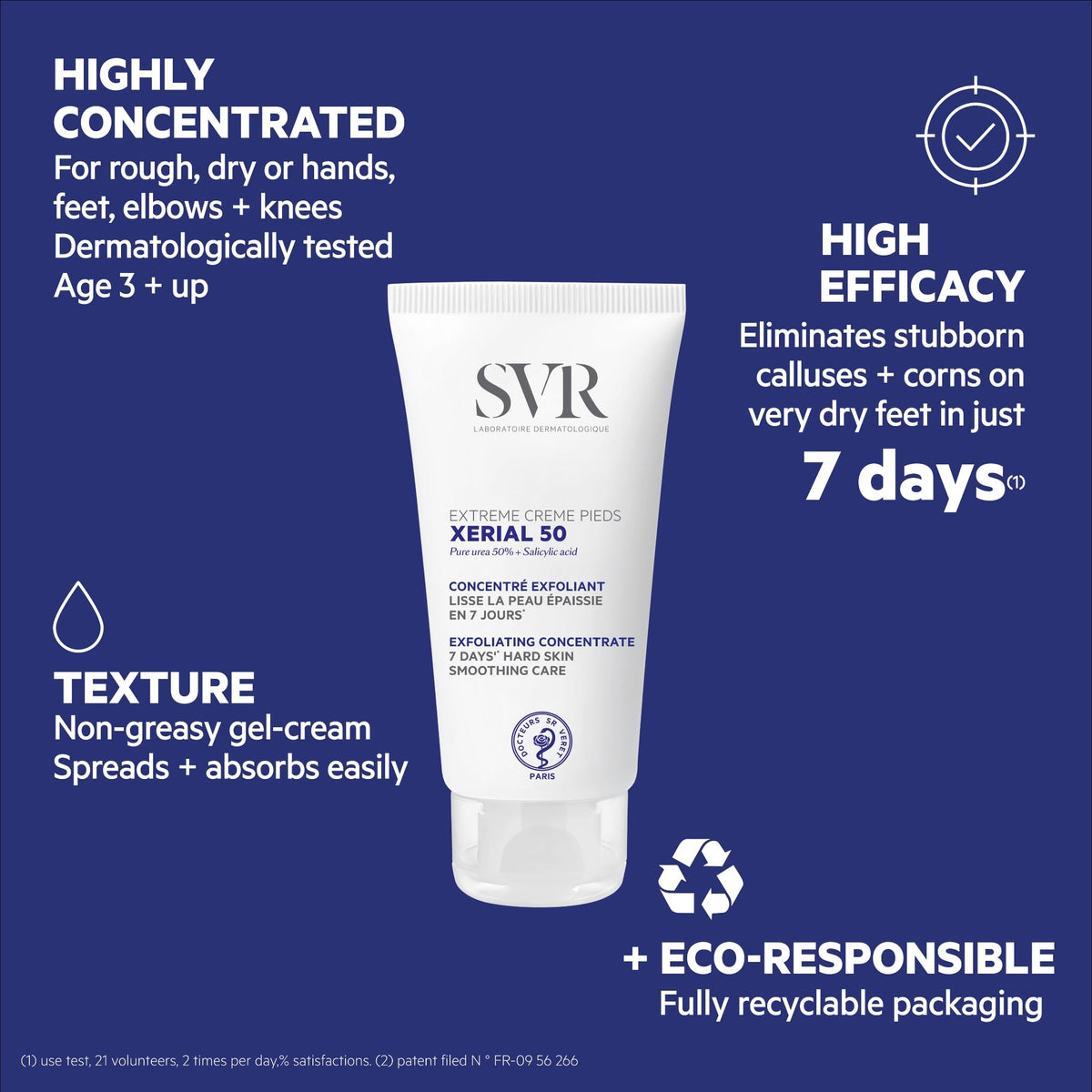 SVR Xerial 50 Extreme Foot Intense Hydrating Urea Cream