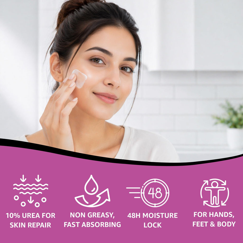 10% Urea Cream with Aloe Vera, Jojoba Oil & Salicylic Acid, 150ml