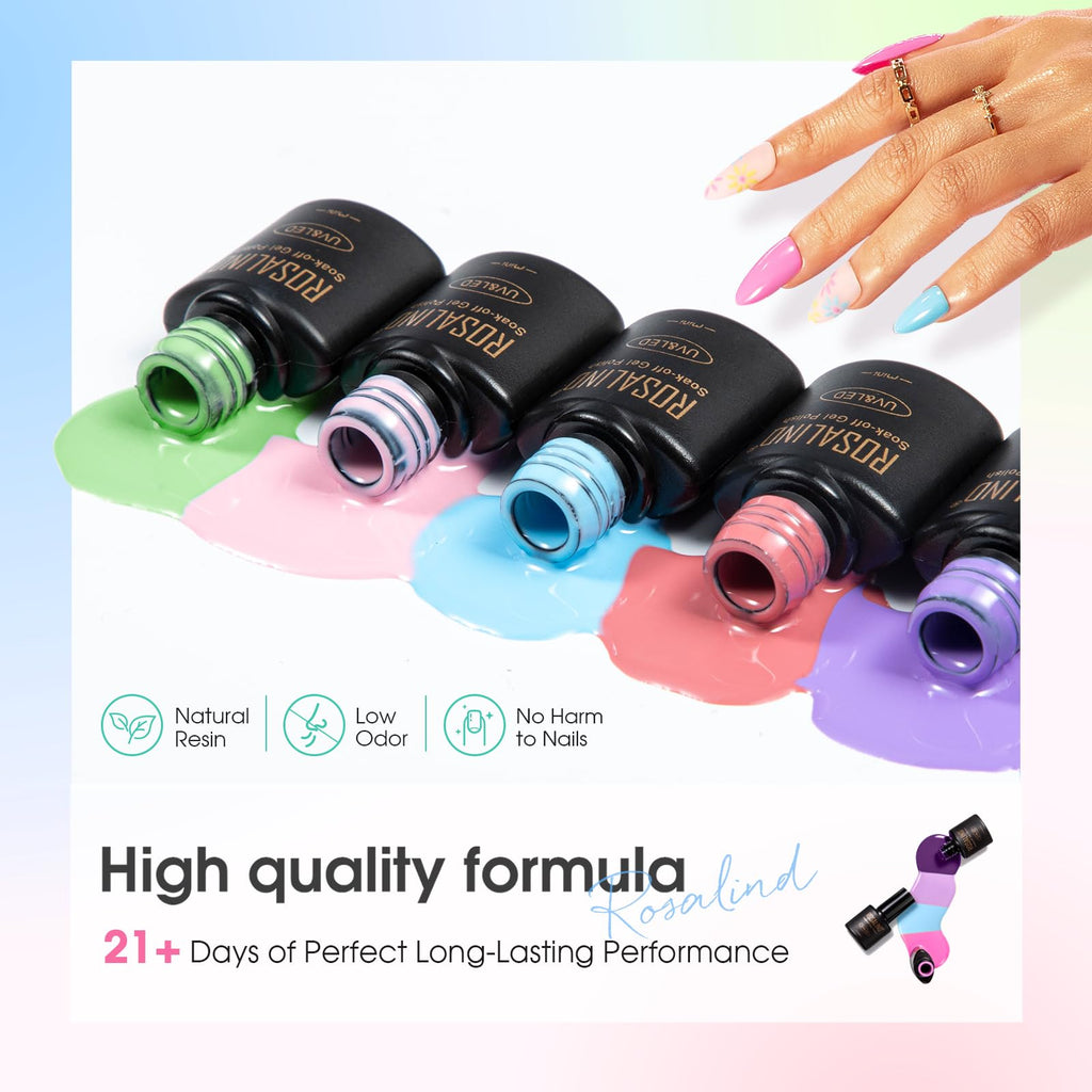 ROSALIND Multi-Color Gel Nail Polish Set