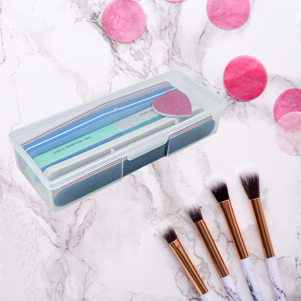 Lokyango Clear Plastic Nail Tool Storage Box