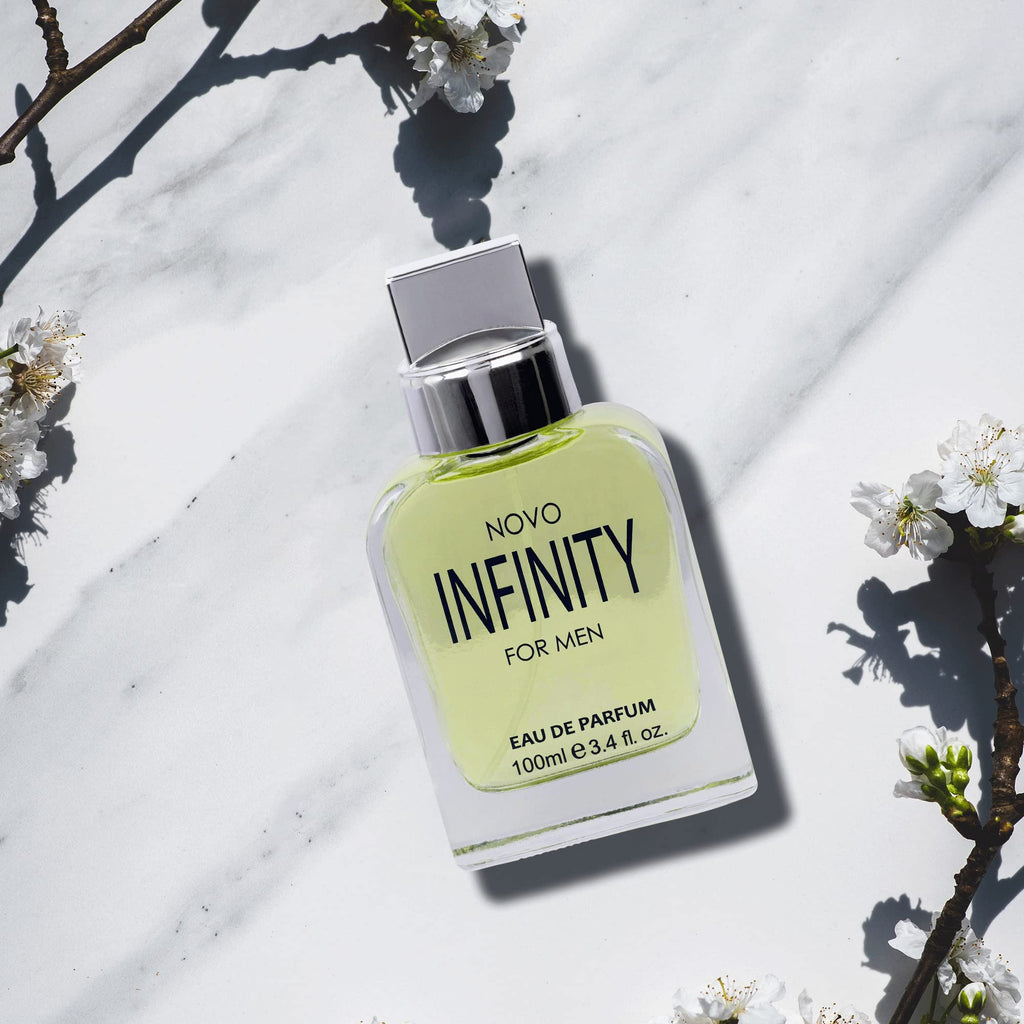 NovoGlow Infinity Eau de Parfum Spray for Men, Citrusy Floral Fragrance