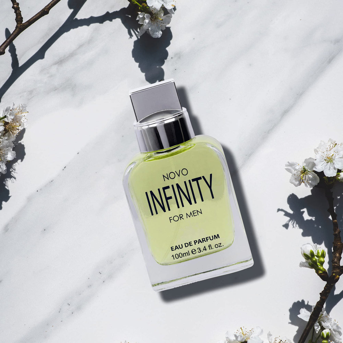 NovoGlow Infinity Eau de Parfum Spray for Men, Citrusy Floral Fragrance