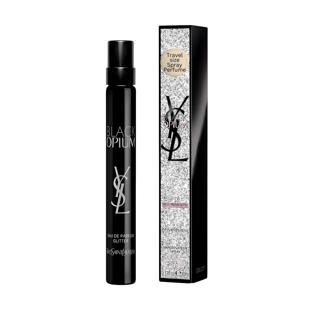 Yves Saint Laurent Black Opium Glitter Eau de Parfum for Women, 0.33 Fl Oz