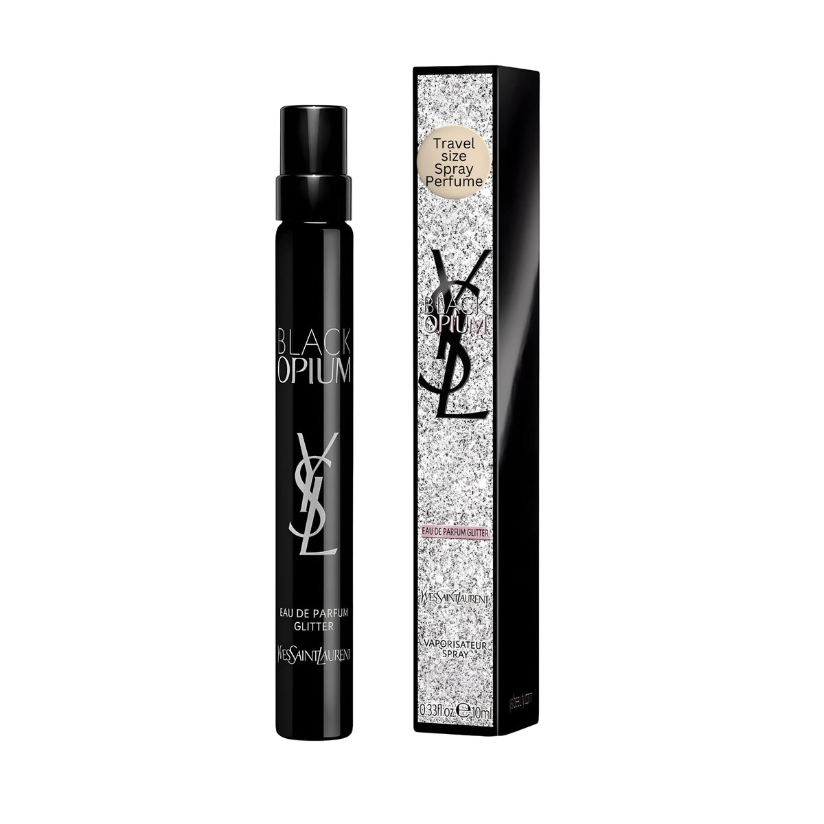 Yves Saint Laurent Black Opium Glitter Eau de Parfum for Women, 0.33 Fl Oz