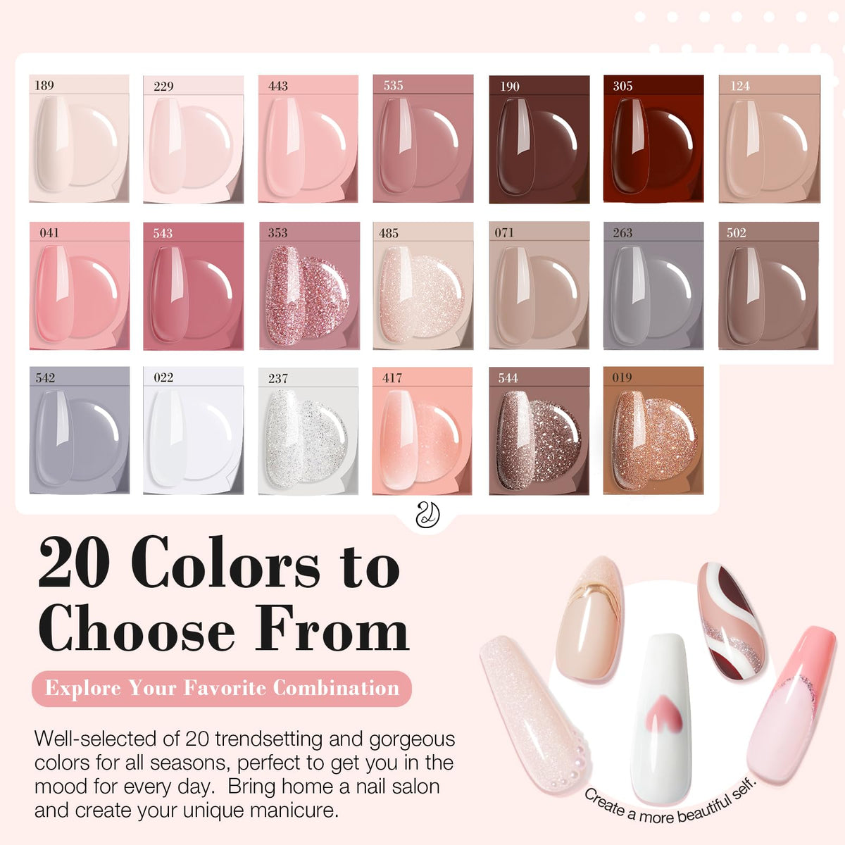 AzureBeauty Dip Powder Nail Kit for DIY Nail Art and Manicure