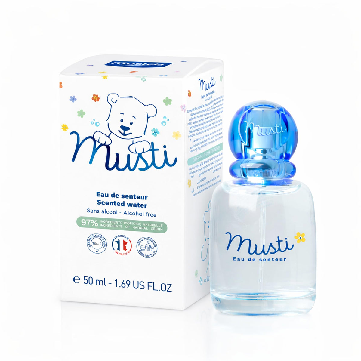 Mustela Musti Baby Plant-Based Perfume & Cologne Spray, Alcohol-Free
