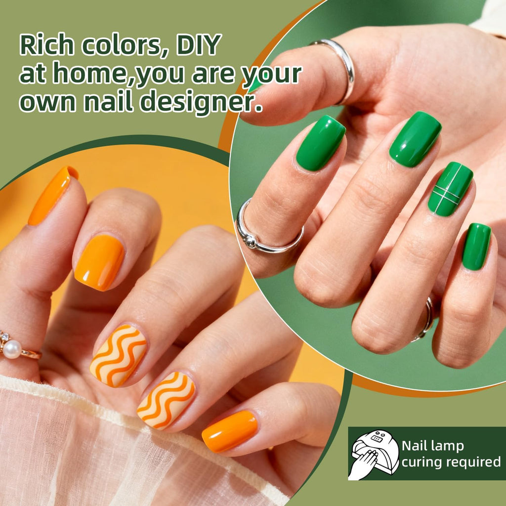JODSONE 100-Piece Gel Nail Polish Kit with 95 Colors and Top Coats