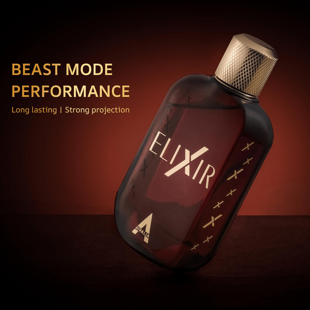 Atralia Elixir Eau de Parfum Fresh Amber Woody Fragrance for Men