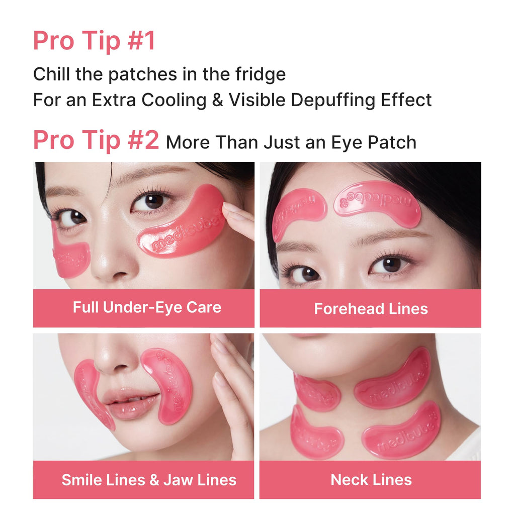 medicube PDRN Pink Collagen Jelly Hydrogel Eye Masks
