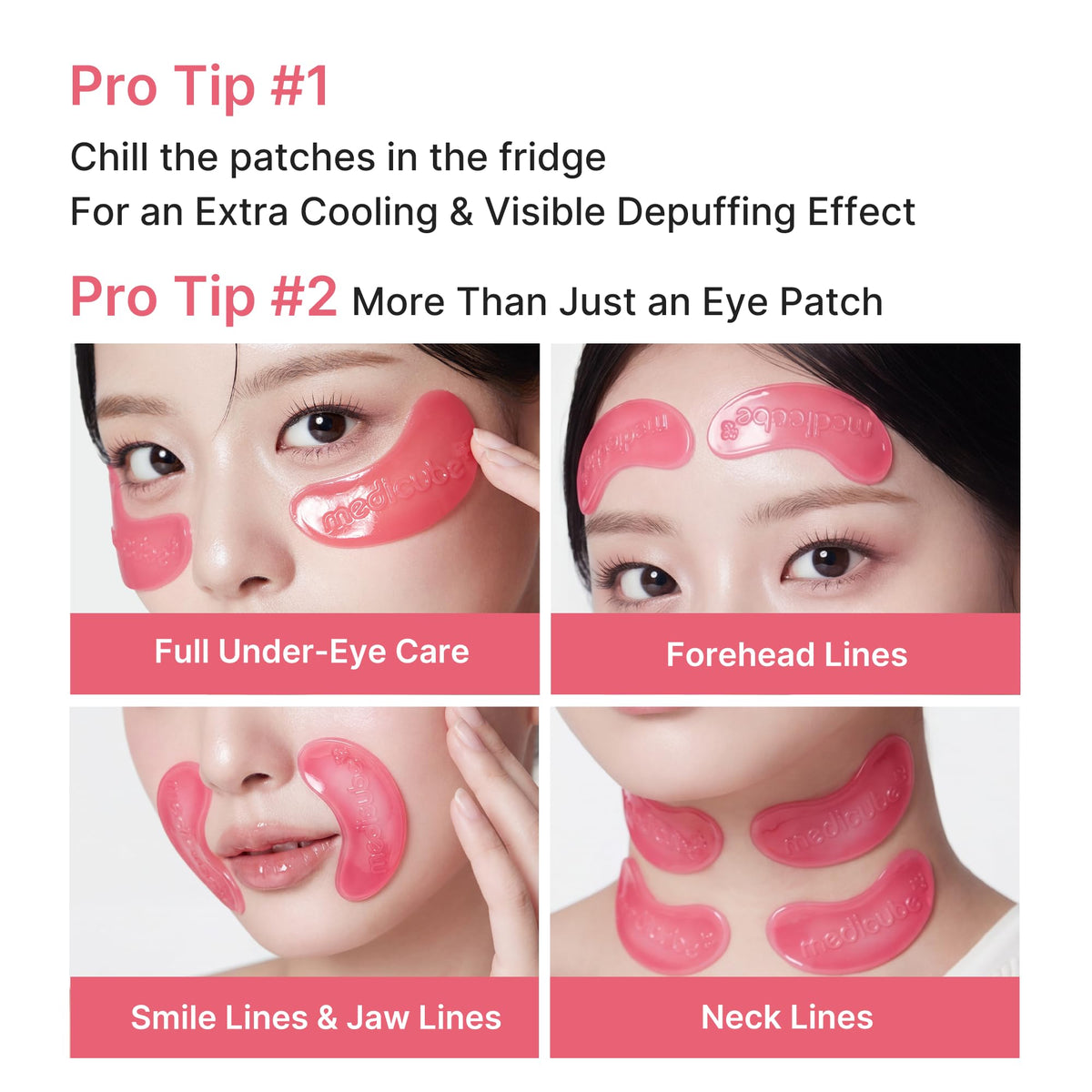 medicube PDRN Pink Collagen Jelly Hydrogel Eye Masks