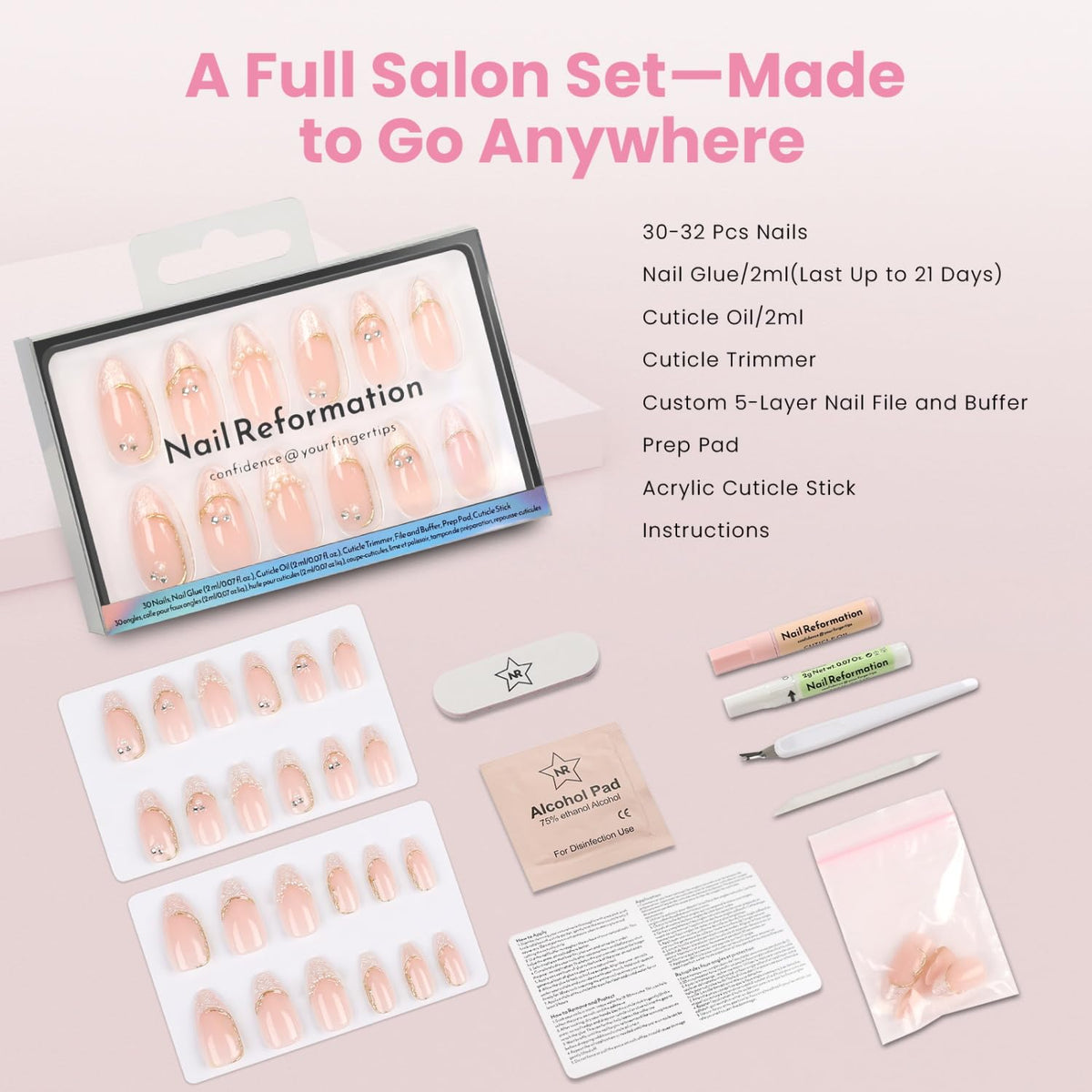 Nail Reformation Press-On Nails Reusable Nail Kit