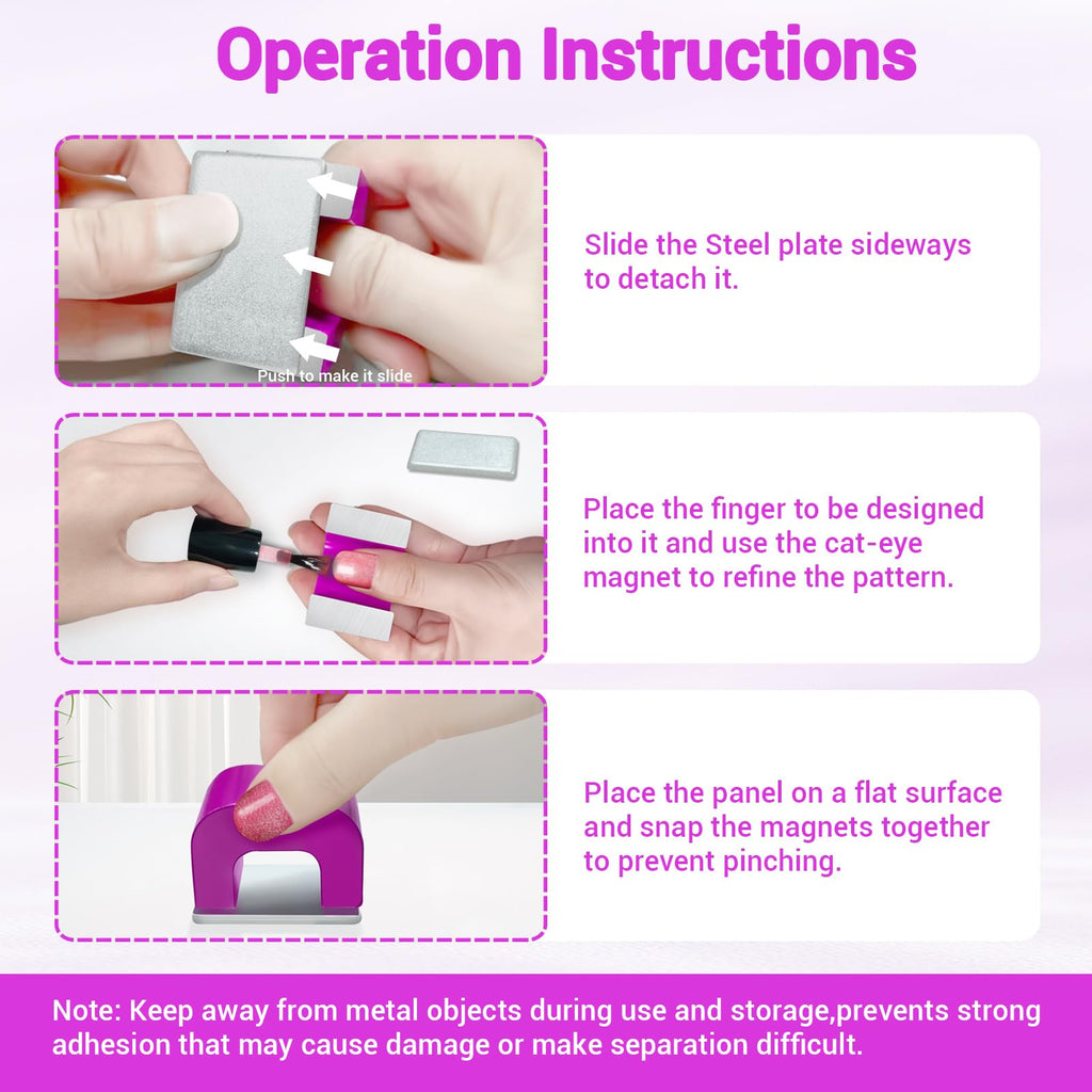 U-Shaped Horseshoe Nail Art Magnet for Magnetic Polish Effects