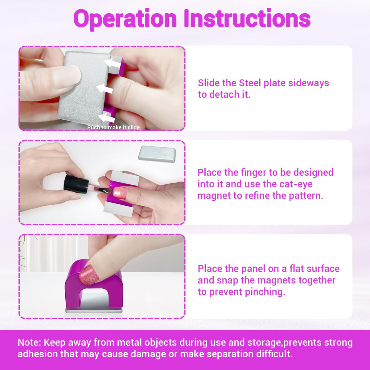 U-Shaped Horseshoe Nail Art Magnet for Magnetic Polish Effects