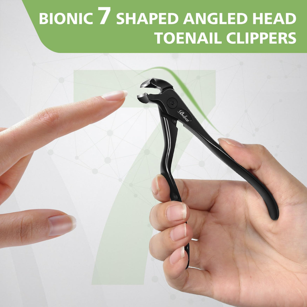 BALUCA Ergonomic Nail Clipper for Thick Toenails and Fingernails
