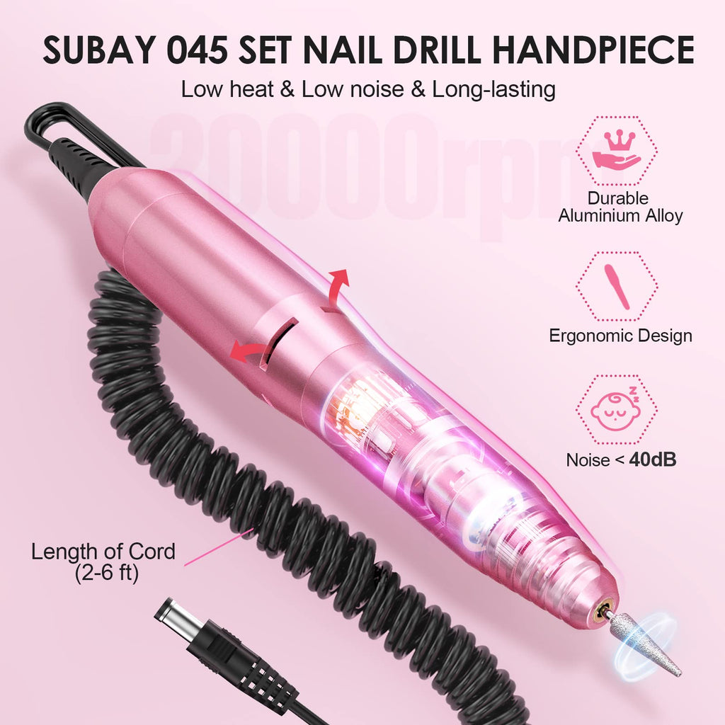 Subay Professional Electric Nail Drill Machine and Manicure Pedicure File
